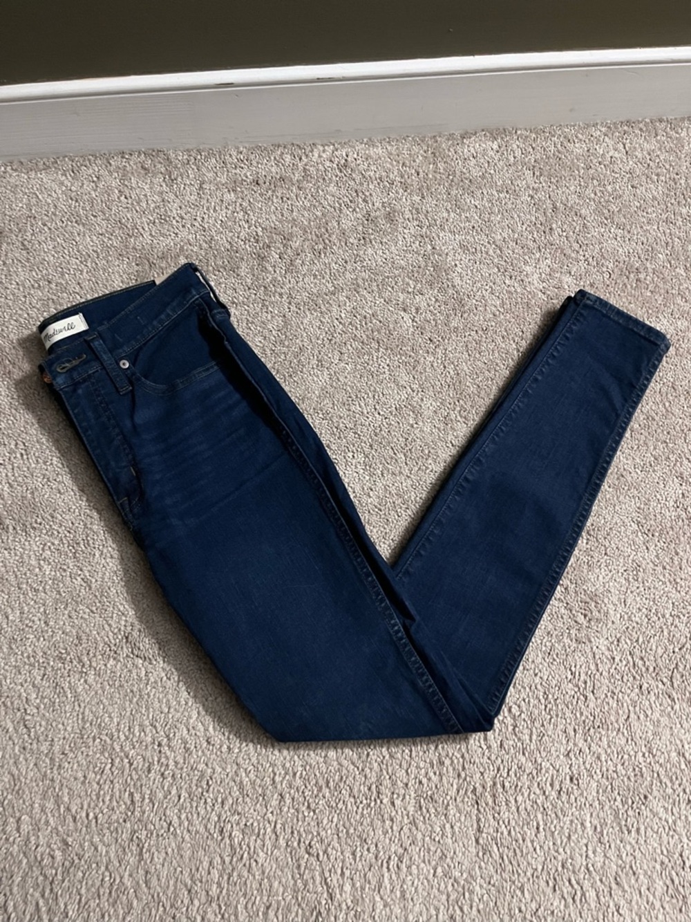 Madewell 10” High-Rise Skinny Jeans - 26 Tall - dark wash